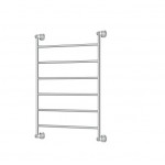 Lillian Heated Towel Rail, 600 x 808mm, Chrome 6 Bars